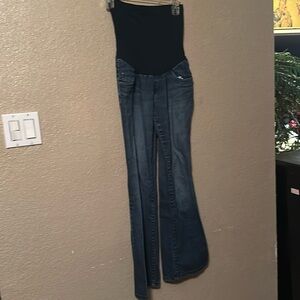 Indigo blue pregnancy denim pants modern medium